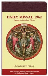 Daily Missal 1962, Genuine Leather, Burgundy