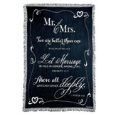 Mr. & Mrs. Tapestry Throw