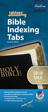 Regular Size, Solid Gold Color Tabs,  50th Anniversary Edition