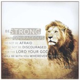 Strong & Courageous, Wall Plaque, Joshua 1:9