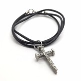 Pewter Nails Cross Pendant