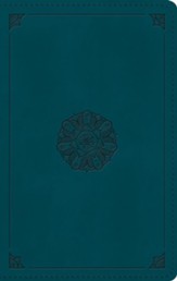 ESV Large Print, Personal Size  Bible--soft leather-look, teal