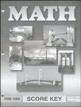 Latest Edition Math PACE SCORE Key 1058-1060 Grade 5