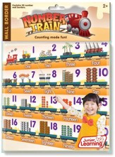 Number Train Wall Border