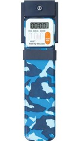 Bookmark Timer, Booklight, 3D Blue Camo