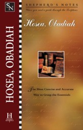 Shepherd's Notes on Hosea/Obadiah - eBook