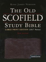 KJV Old Scofield ® Study Bible, Large Print, Bonded leather, Burgundy