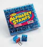 Uppercase Alphabet Stamps, Set of 34