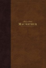 NBLA Biblia de Estudio MacArthur,  Leathersoft, Café (NBLA MacArthur Study Bible--soft leather-look, brown)