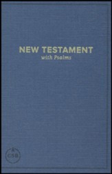 CSB Pocket New Testament with Psalms, Navy, Case of 24