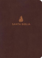RVR 1960 Giant-Print Reference Bible--bonded leather, brown