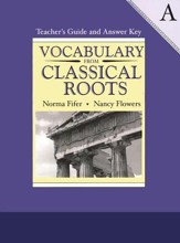 Vocabulary from Classical Roots Book A, Teacher's Guide and  Answer Key (Homeschool Edition)