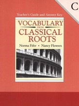 Vocabulary from Classical Roots,  Book C, Teacher's Guide and Answer Key (Homeschool Edition)