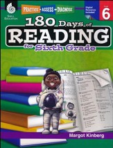 Practice, Assess, Diagnose: 180 Days of Reading for Sixth Grade