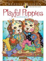 Playful Puppies Coloring Book