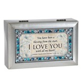 You Have Been A Blessing From the Start, I Love You, Jeweled Silver Music Box