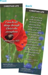 I Can Do All Things Through Christ, Bookmarks, Pack of 25