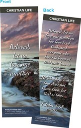 Beloved, Let Us Love One Another Bookmarks, Pack of 25