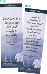 Your Word is a Lamp to My Feet Bookmarks, Pack of 25