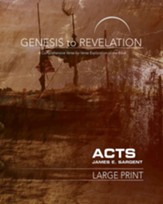 Acts Participant Book, Large Print (Genesis to Revelation Series)