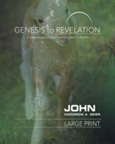 John Participant Book, Large Print (Genesis to Revelation Series)