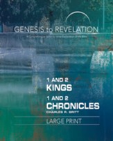 1&2 Kings/1&2 Chronicles, Participant Book, Large Print (Genesis to Revelation Series)