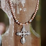 Isabella, Vintage Cross Necklace