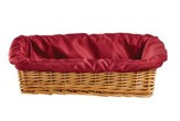 Rectangular Woven Reed Offering Basket