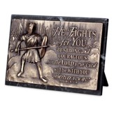 He Fights For You, Sculpted Plaque