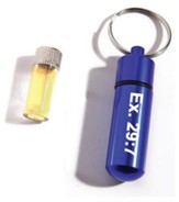 Blue Anointing Oil Vial Keychain