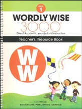 Wordly Wise 3000 Book 1 Teacher's  Guide (2nd/4th Edition;  Homeschool Edition)