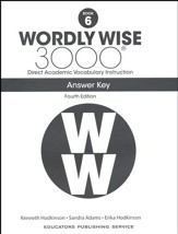 Wordly Wise 3000 Book 6 Key (4th  Edition; Homeschool  Edition)