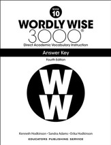 Wordly Wise 3000 Book 10 Key (4th Edition; Homeschool  Edition)