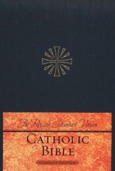 The Revised Standard Version Catholic Bible Compact Edition-hardcover, navy blue