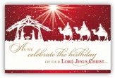 Celebrate the Birthday of Jesus Christ Box of 20 Christmas Cards