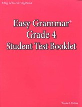 Easy Grammar Grade 4 Test Book  - Slightly Imperfect