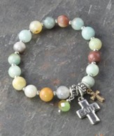 Cross/Faith Beaded Bracelet