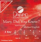 Mary Did You Know (3 Key) Accompaniment, CD