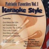 Patriotic Songs, Volume 1, Karaoke Style CD
