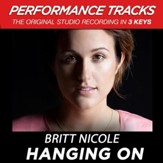 Hanging On (Medium Key Performance Track With Background Vocals) [Music Download]