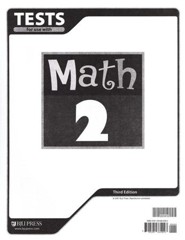 BJU Press Math Grade 2 Tests, Third Edition