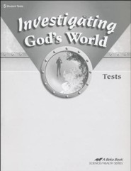 Abeka Investigating God's World Tests, Fourth Edition
