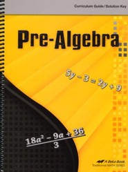 Abeka Pre-Algebra Curriculum Guide/Solution Key