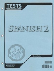 BJU Press Spanish 2 Tests Answer Key, Second Edition