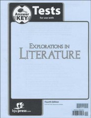 BJU Press Explorations in Literature (Grade 7) Test Answer Key, 4th Edition