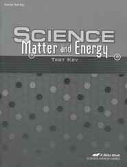 Abeka Science: Matter and Energy Tests Key