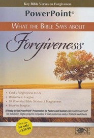 What the Bible Says About Forgiveness - PowerPoint CD-ROM