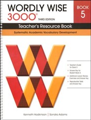Wordly Wise 3000 Teacher's Resource Book 5, 3rd Edition  (Homeschool Edition)
