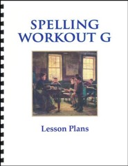 Spelling Workout G Lesson Plans