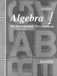Saxon Algebra 1/2 Test Forms, 3rd Edition